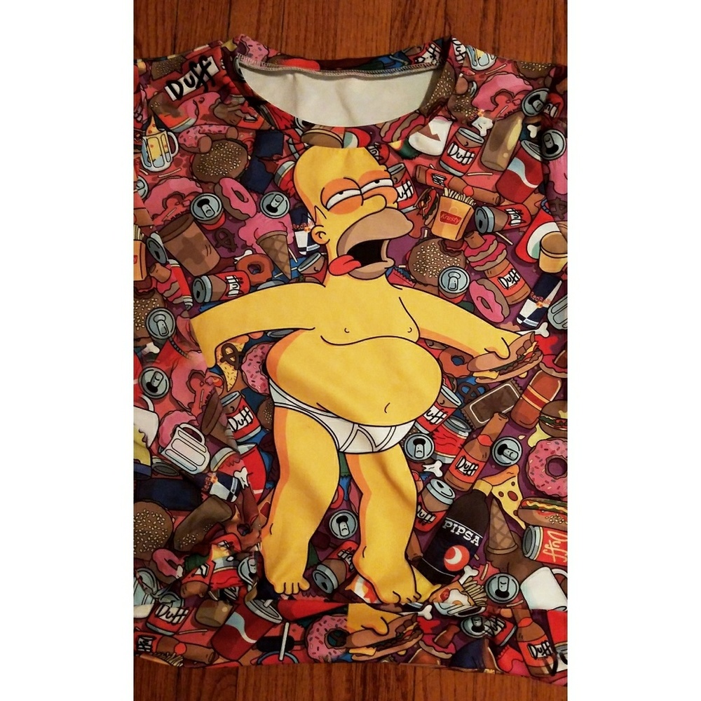 Homer Simpson Crew Neck - Picture 2 of 2